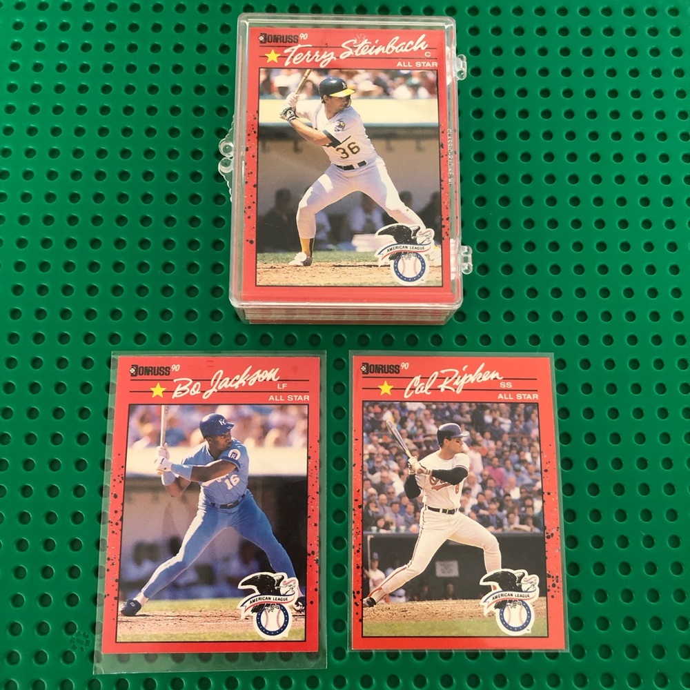 1990 Donruss Baseball Card Lot of 55 Cards Bo Jackson, Cal Ripken etc. NM